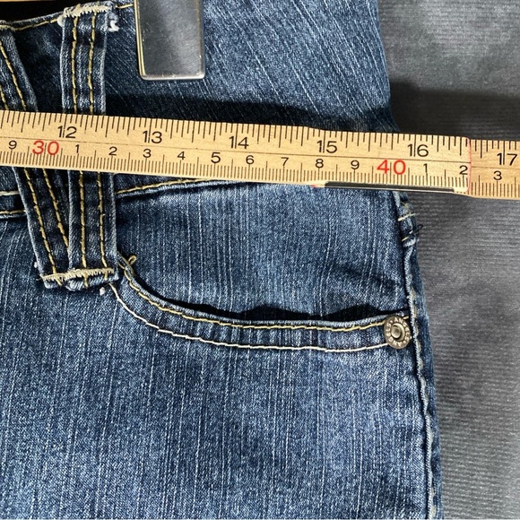 Vintage Angels Jeans Women Sz 10 Straight Leg Denim Mid Wash Flap Pocket Y2K - Picture 2 of 10